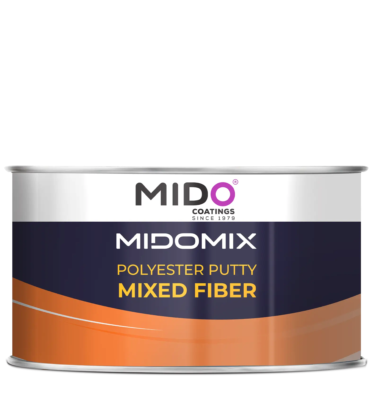 Can of MIDO Coatings MIDOMIX Polyester Putty MIX FIBER.